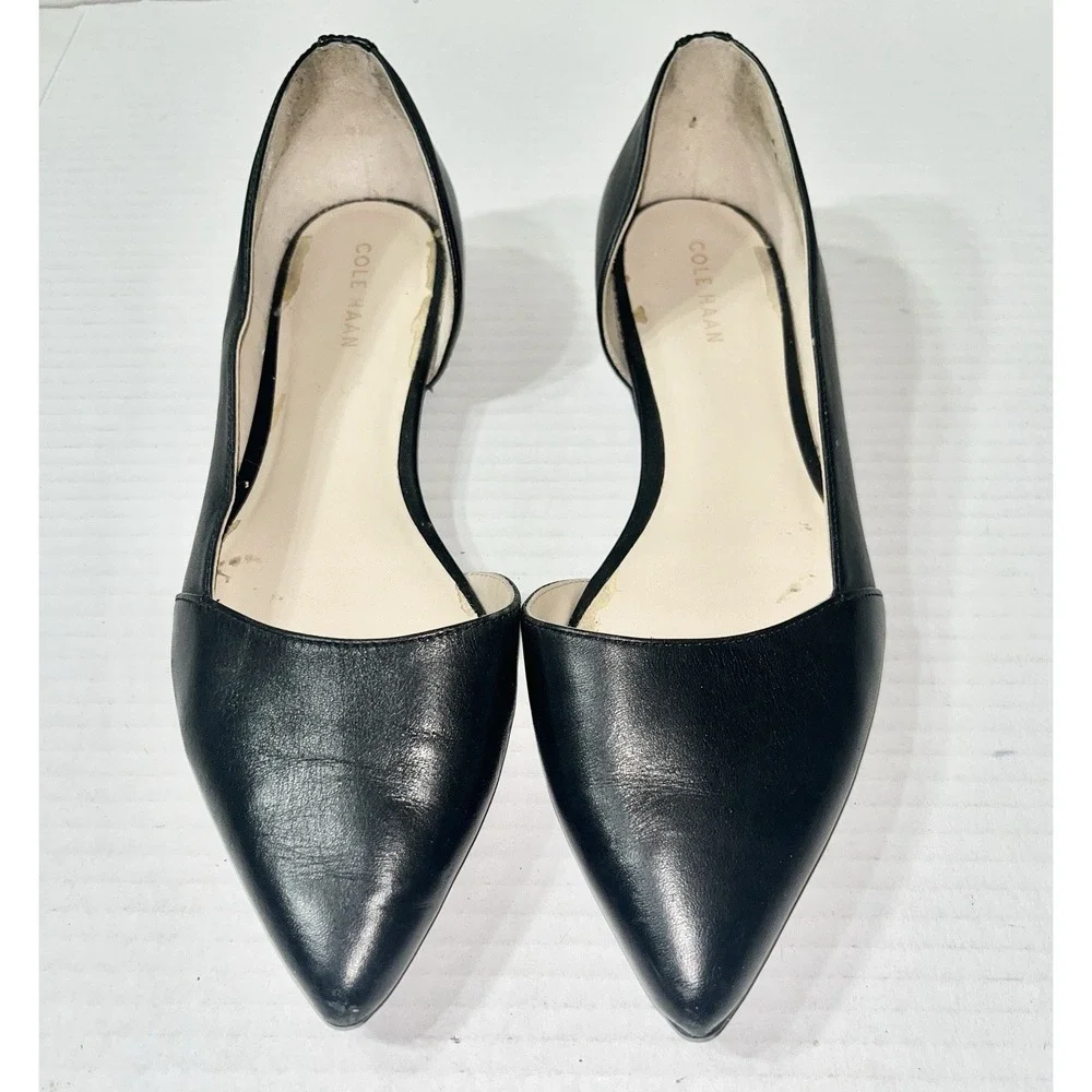 Cole Haan Flats Women's 6 Black Bambra Skimmer D'orsay‎ Professional Classic